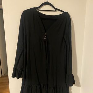 Black long sleeve dress